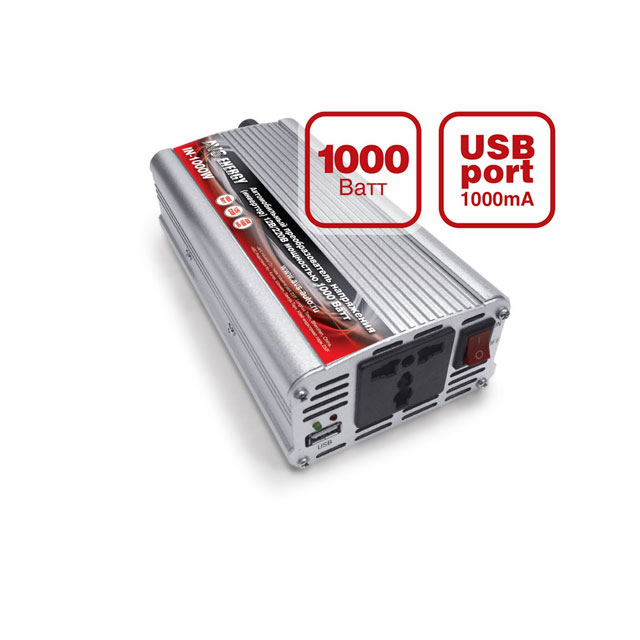 Цена автомобильный инвертор 12/220V IN-1000W