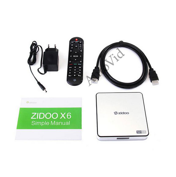 Комплектация смарт тв приставка Zidoo X6 Pro