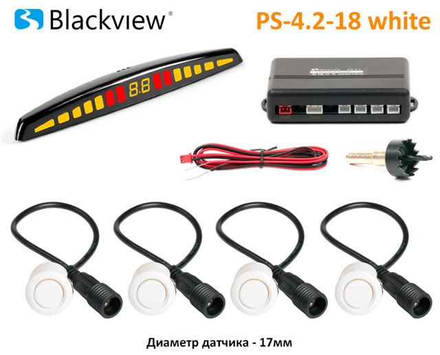 Отзывы парктроник Blackview PS-4.2-18 White