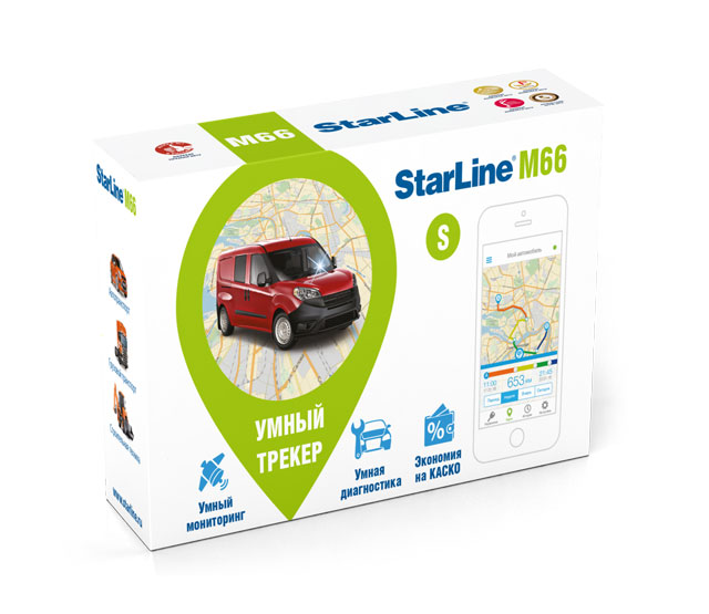 Купить с доставкой GPS трекер StarLine M66S в России