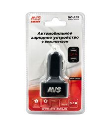 Автомобильное зарядное устройство USB AVS UC-523