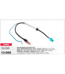 CARAV 13-008 ISO-переходник антенны для Audi, Skoda, Renault