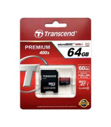 Карта памяти Transcend MicroSD Premium 400x 64Gb