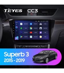 Магнитола Teyes CC3 10.2" 3+32G Skoda SuperB (2015-2019)