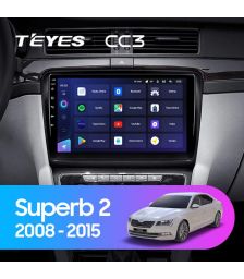 Магнитола Teyes CC3 10.2" 3+32G Skoda SuperB (2008-2015)