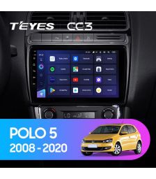 Магнитола Teyes CC3 9" 3+32G Volkswagen Polo 5 (2008-2020)