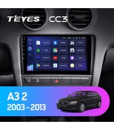 Магнитола Teyes CC3 9" 3+32G Audi A3 8P 2003-2013 S3 2006+ RS3 2011-2012