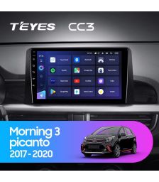 Штатная магнитола Teyes CC3 9" 3+32G KIA Picanto 2017-2020