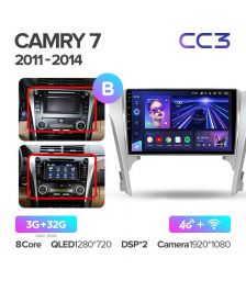 Штатная магнитола Teyes CC3 10" 3+32G для Toyota Camry 2011-2014