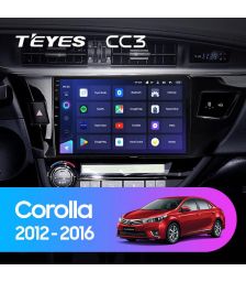 Штатная магнитола Teyes CC3 9" 3+32G для Toyota Corolla 11 2012-2016
