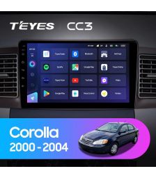 Штатная магнитола Teyes CC3 9" 3+32G для Toyota Corolla E120 E130 2000-2004