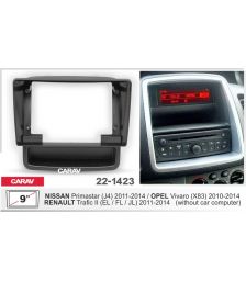 Переходная рамка 9" Renault Trafic II 2006-2014, Opel Vivaro 2014-2018, Nissan Primastar 2001-2014