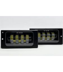 Противотуманные LED фары на Lada 2110-2115 7 линз 70W