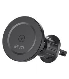 Магнитный держатель для телефона Mivo MZ-40 на воздуховод с беспроводной зарядкой
