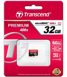 Карта памяти Transcend MicroSD Premium 400x 32Gb