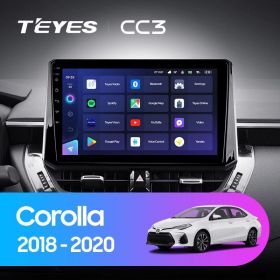 Штатная магнитола Teyes CC3 10" 3+32G для Toyota Corolla 2018-2020