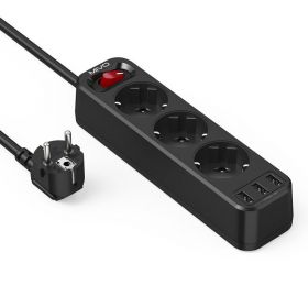 Фильтр удлинитель Mivo MС-303 3 розетки и 3 USB