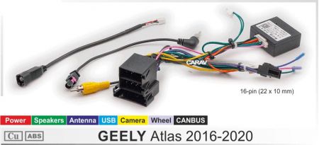 Комплект проводов с Canbus для Geely Atlas