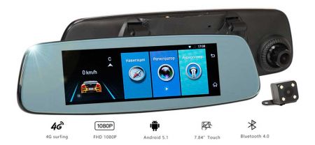 Зеркало-видеорегистратор на Android 5.1