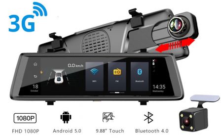 Зеркало регистратор на андроид RECXON Panorama V1