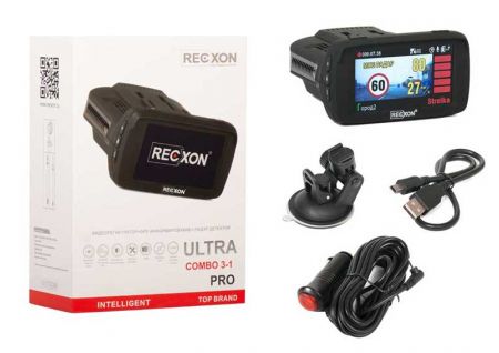 Радар-детектор Recxon Ultra Pro с глонасс модулем