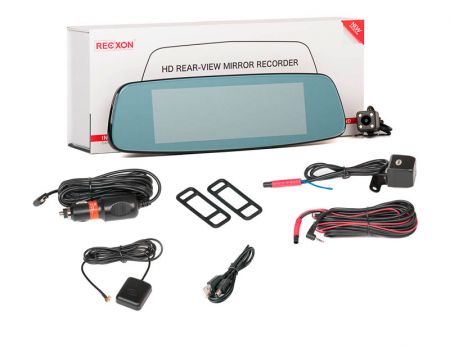 Двухкамерный регистратор RECXON AutoSmart Lite с навигацией