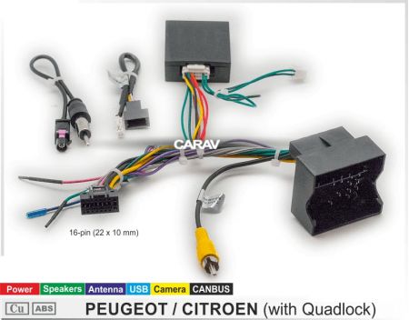 Комплект проводов с Canbus для Peugeot Citroen