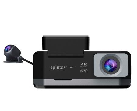 Автомобильный видеорегистратор Eplutus W3 4К Wi-Fi 2 камеры