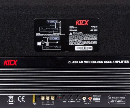 Комплектация сабвуфера Kicx GT401BA