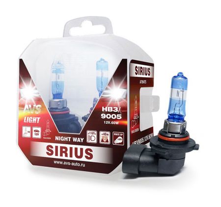 Лампа галогенная AVS SIRIUS NIGHT WAY HB3