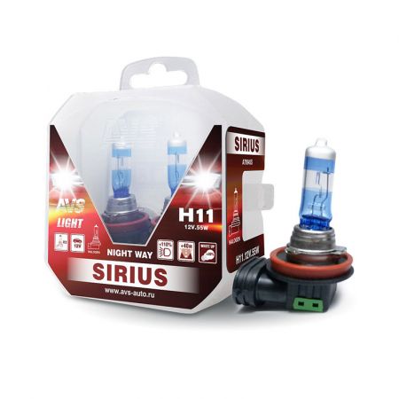 Лампа галогенная AVS SIRIUS NIGHT WAY H11