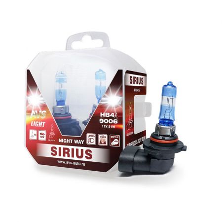 Лампа галогенная AVS SIRIUS NIGHT WAY HB4