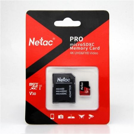 Карта памяти 32GB Netac P500 Extreme Pro (microSDHC, с адаптером)