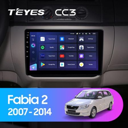 Магнитола Teyes CC3 10.2" 3+32G Skoda Fabia (2007-2014)