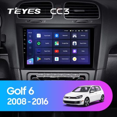 Магнитола Teyes CC3 9" 3+32G Volkswagen Golf 6 (2008-2016)