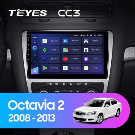 Магнитола Teyes CC3 10.2" 3+32G Skoda Octavia 2 (2006-2013)