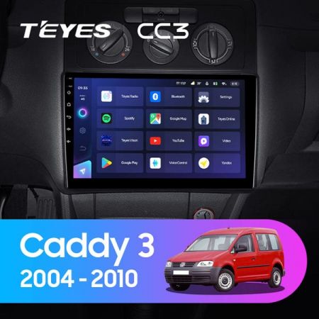 Магнитола Teyes CC3 10.2" 3+32G Volkswagen Caddy 3 (2005-2010)