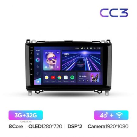 Магнитола Teyes CC3 9" 3+32G Mercedes-benz A/B-Class, Vito, Viano, Crafter, Sprinter