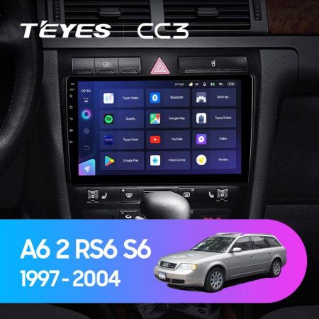 Магнитола Teyes CC3 9" 3+32G Audi A6 (4B) 1997-2005, Allroad 2000-2006