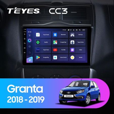 Магнитола Teyes CC3 9" 3+32G LADA Granta 2018+