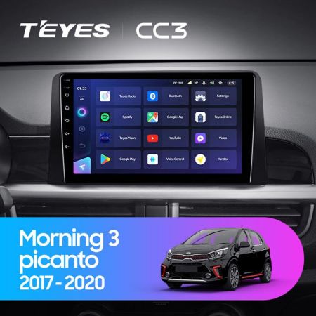 Штатная магнитола Teyes CC3 9" 3+32G KIA Picanto 2017-2020