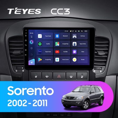 Штатная магнитола Teyes CC3 9" 3+32G KIA Sorento 2002-2011
