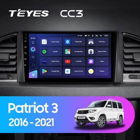 Магнитола Teyes CC3 9" 3+32G UAZ Patrion 2016+