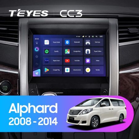 Штатная магнитола Teyes CC3 9" 3+32G дляToyota Alphard 2008-2014
