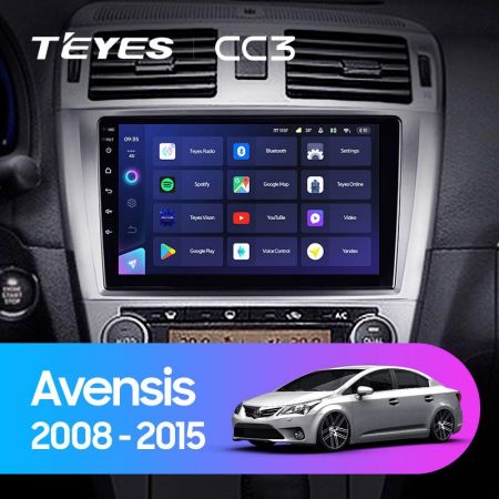 Штатная магнитола Teyes CC3 9" 3+32G для Toyota Avensis 2008-2015