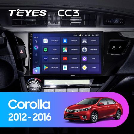 Штатная магнитола Teyes CC3 9" 3+32G для Toyota Corolla 11 2012-2016