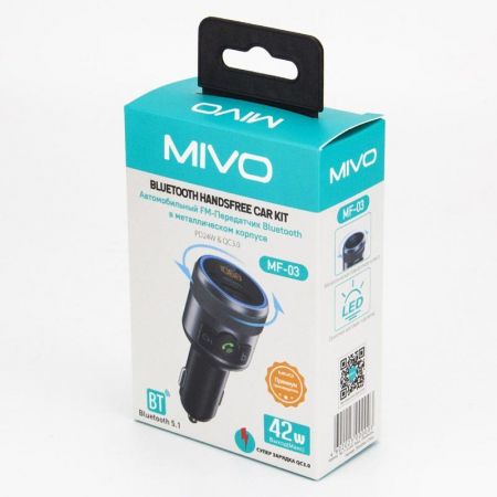 Автомобильный FM модулятор с Bluetooth Mivo MF-03