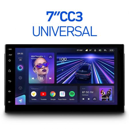 2DIN автомагнитола Teyes CC3 4+32 7.0" 4G SIM QLED Android