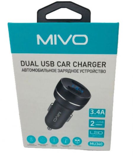 Автомобильное зарядное устройство Mivo MU340