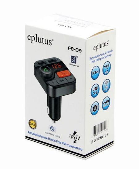 FM-трансмиттер с Bluethooth Eplutus FB-09